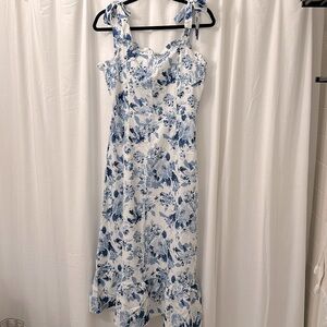 Romaric Blue Floral Maxi Dress